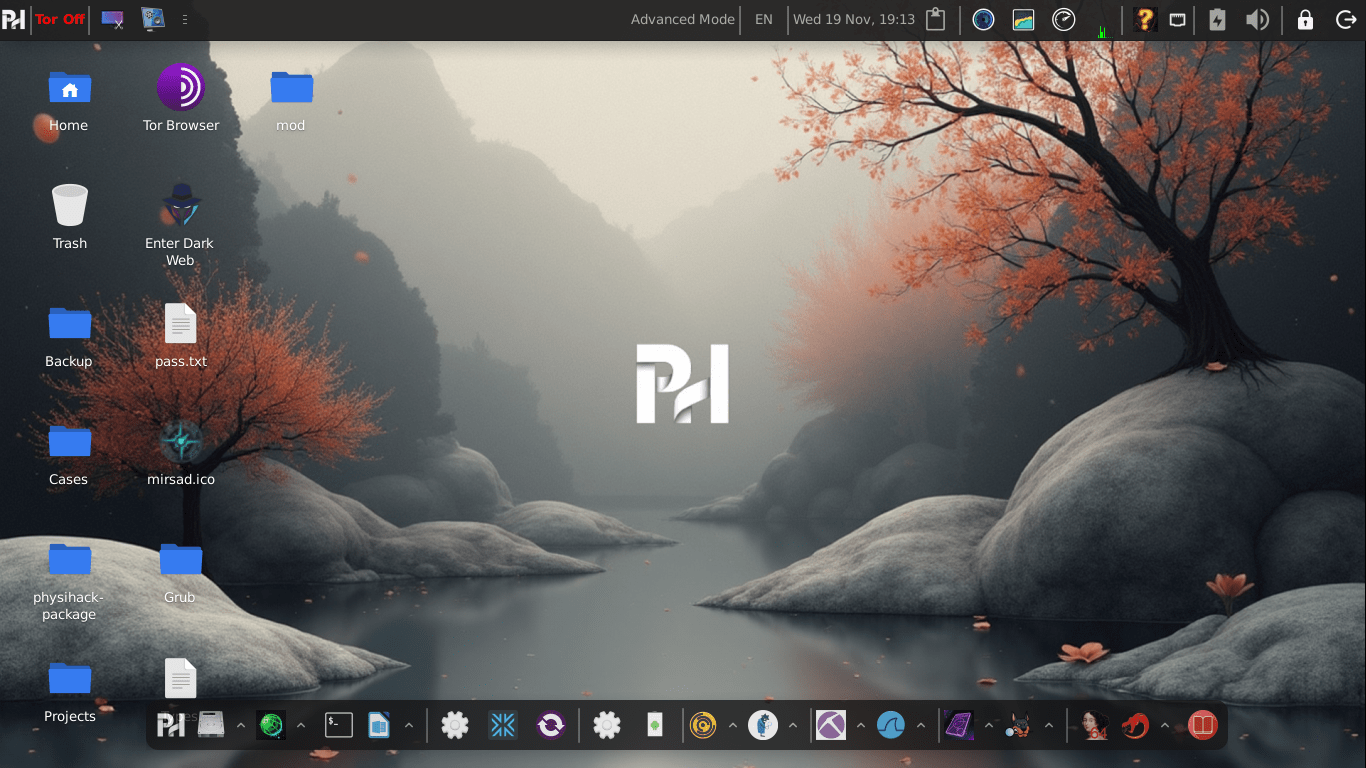 PhysiHack OS Desktop 1