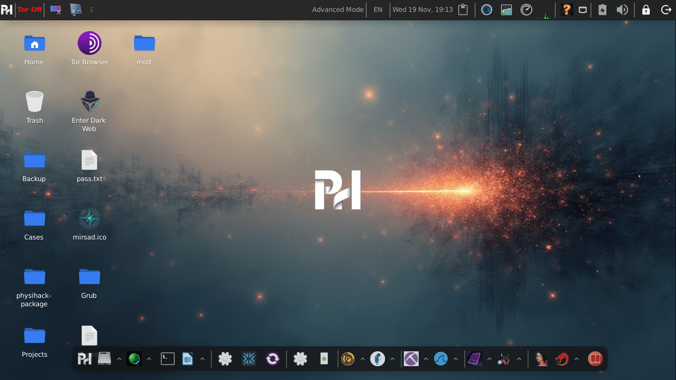 PhysiHack OS Desktop 3
